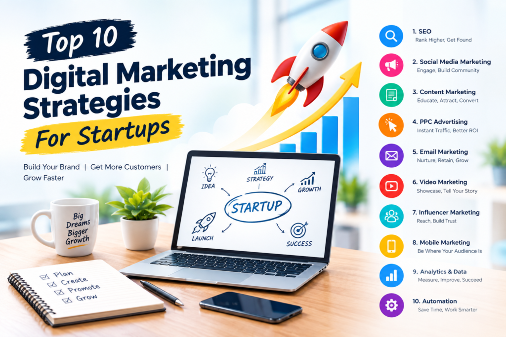 Top 10 Digital Marketing Strategies For Startups