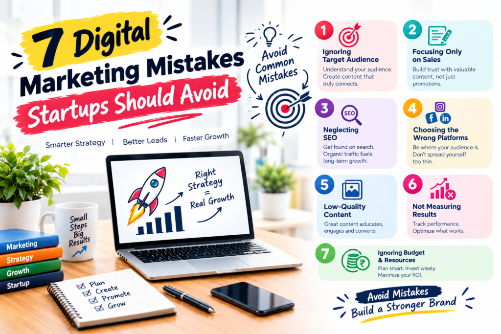 7 Digital Marketing Mistakes Startups Should Avoid