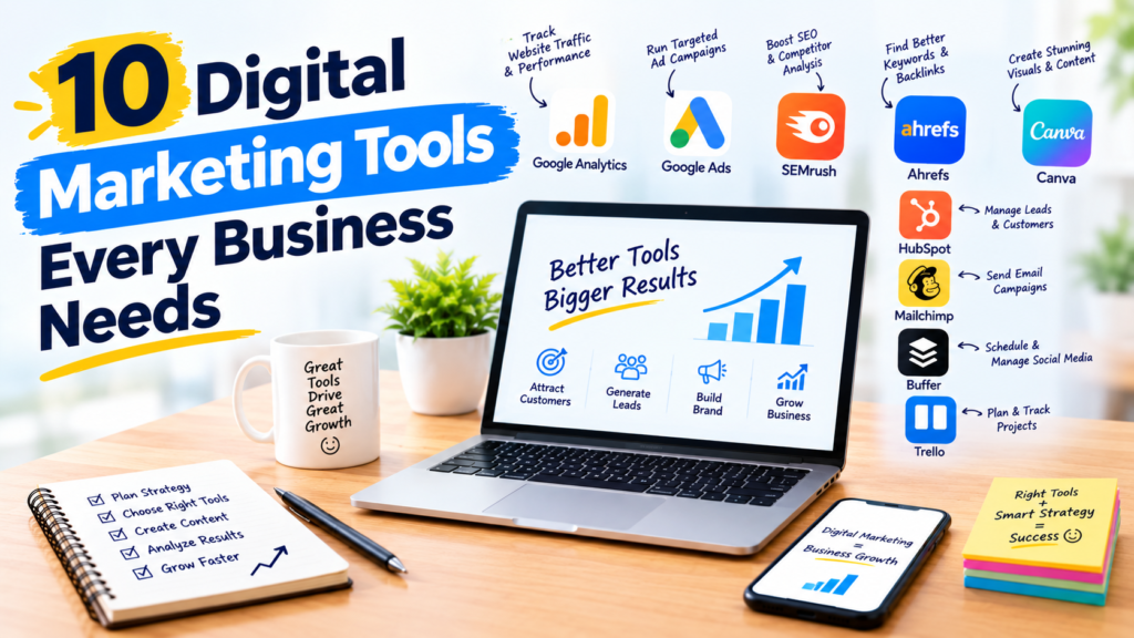10 Digital Marketing Tools Every Business Needs