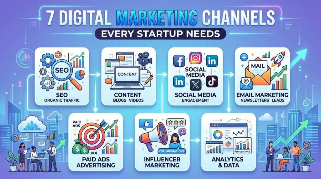 7 Digital Marketing Channels Every Startup Needs